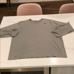 Nike Grey LS Dri-Fit XXL